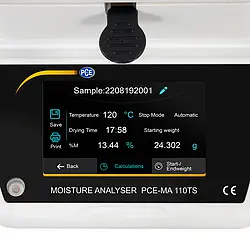 Analysenwaage Touchdisplay