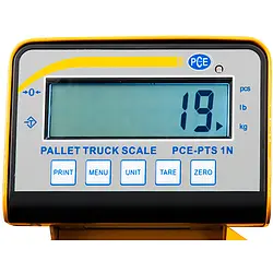 Hubwagen-Waage PCE-PTS 1N Display