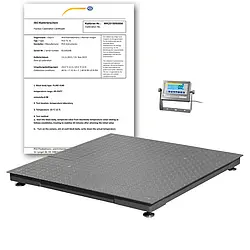 Bodenwaage PCE-RS 2000-ICA inkl. ISO-Kalibrierzertifikat