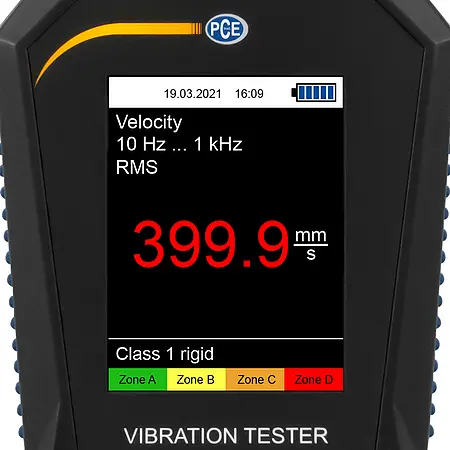 Vibrationsmessgerät Display