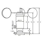 Windsensor PCE-FST-200-201 Abmessungen