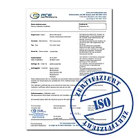 Certyfikat kalibracji ISO dla chropowatościomierza