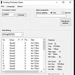 Dickenmessgerät PCE-CT 65 Software