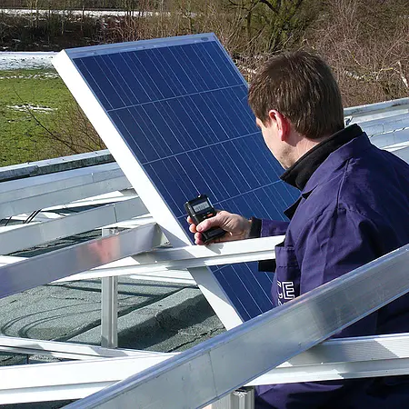 Medidor fotovoltaico - Imagem de uso