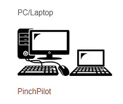 Software de avaliação PinchPilot (conexão por cabo)