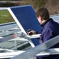 Medidor fotovoltaico - Imagem de uso