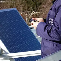 Medidor fotovoltaico - Imagem de uso