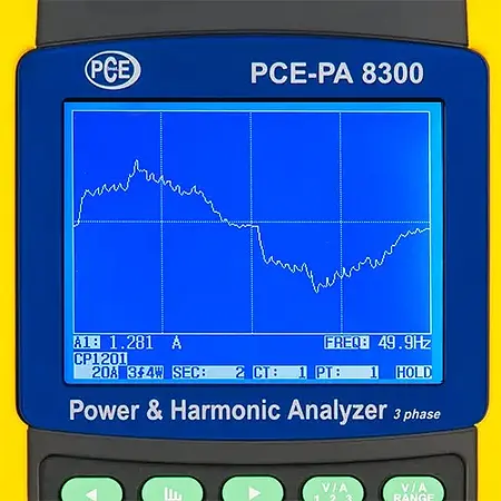 Akım Ölçer PCE-PA 8300 Ekranı