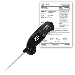 Dijital Termometre PCE-ST 2-ICA ISO Kalibrasyon Sertifikası dahil