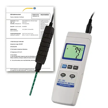 Elektrosmog Ölçer / EMF Ölçer PCE-MFM 3000-ICA ISO Kalibrasyon Sertifikası dahil