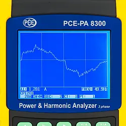 Güç Analizörü PCE-PA 8300 Ekranı