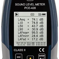 Gürültü Ölçüm Cihazı PCE-428-KIT Ekran 4
