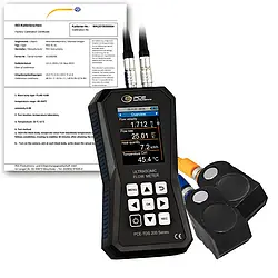 Ultrasonik Debimetre PCE-TDS 200 S-ICA ISO Kalibrasyon Sertifikası dahil