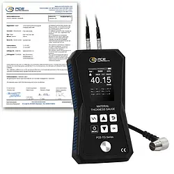 Ultrasonik Ölçüm Cihazı PCE-TG 75A-ICA ISO Kalibrasyon Sertifikası dahil