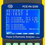 Elektrik Test Cihazı PCE-PA 8300 Ekranı