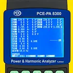 Elektrik Test Cihazı PCE-PA 8300 Ekranı