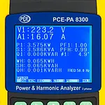 Güç Analizörü PCE-PA 8300 Ekranı