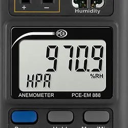 Air Flow Meter PCE-EM 888 display