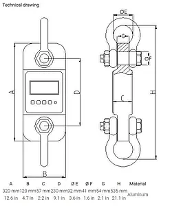 Crane Scale PCE-DDM 10