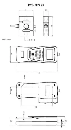 Durometer dimensions