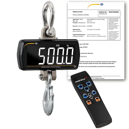 Force Gauge PCE-CS 500LD-ICA incl. ISO Calibration Certificate