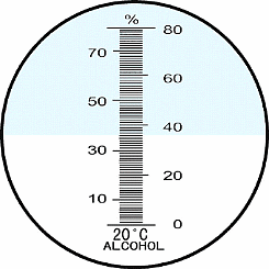 Handheld Refractometer PCE-ALK Scale