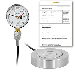 Hydraulic Force Gauges PCE-HFG 1K-E100-ICA Incl. ISO Calibration Certificate