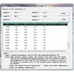 Pyrometer PCE-895 software