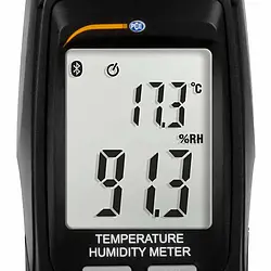 Thermo Hygrometer PCE-555BT display