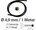 Two-in-One Semi-Flexible Camera Cable for PCE-VE Series 