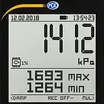 Pressure Gauge PCE-PDA 1000L LCD