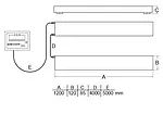 Weighing Beams PCE-SW 1500N Diagram